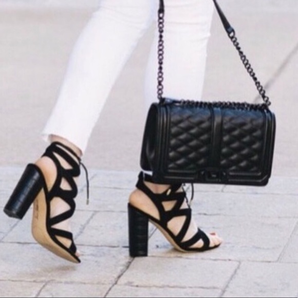 Sam Edelman Yardley Suede Lace Up Heels wedge shoe - Picture 2 of 8